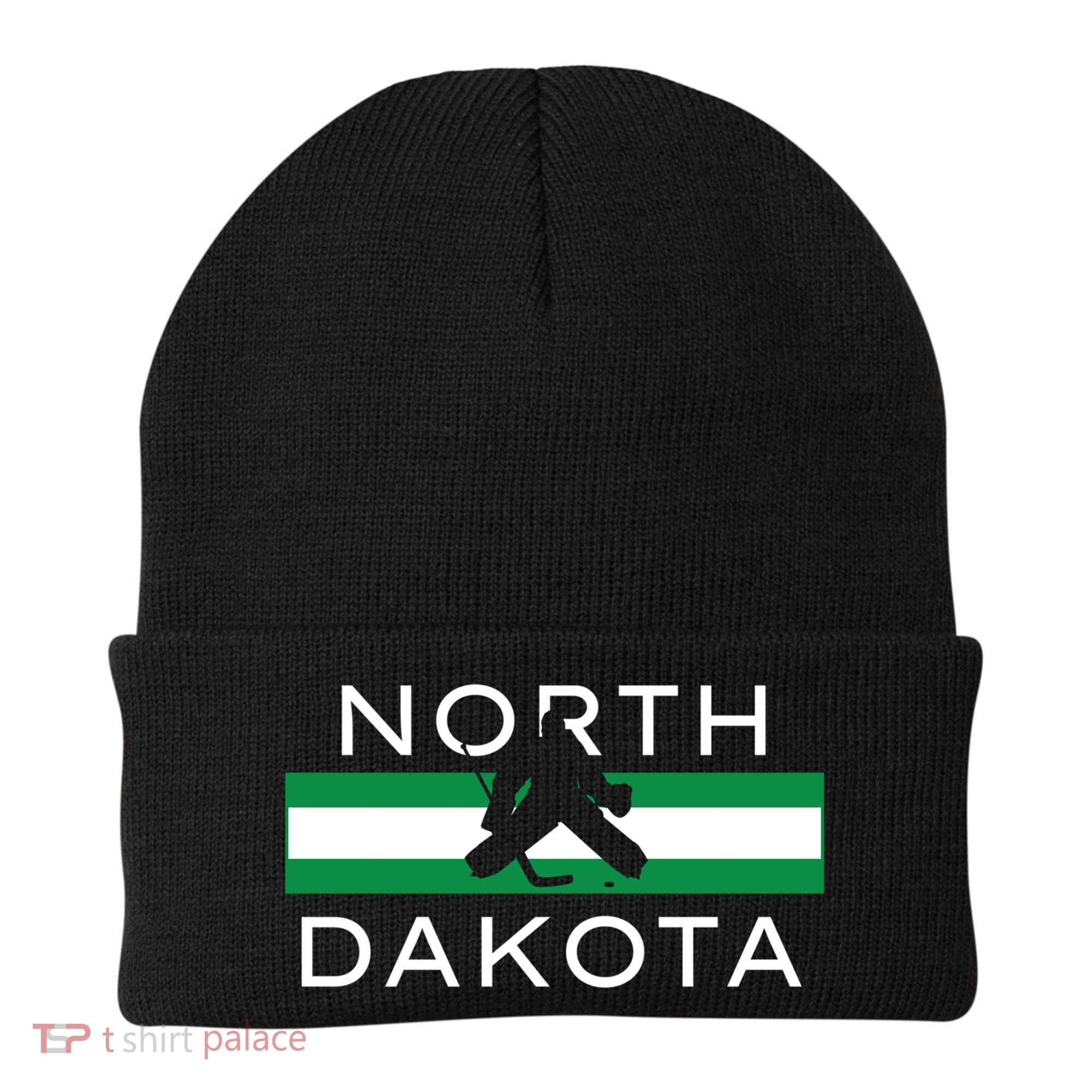 North Dakota Goalie Ice Hockey Player Coach Team State Gift Beanie