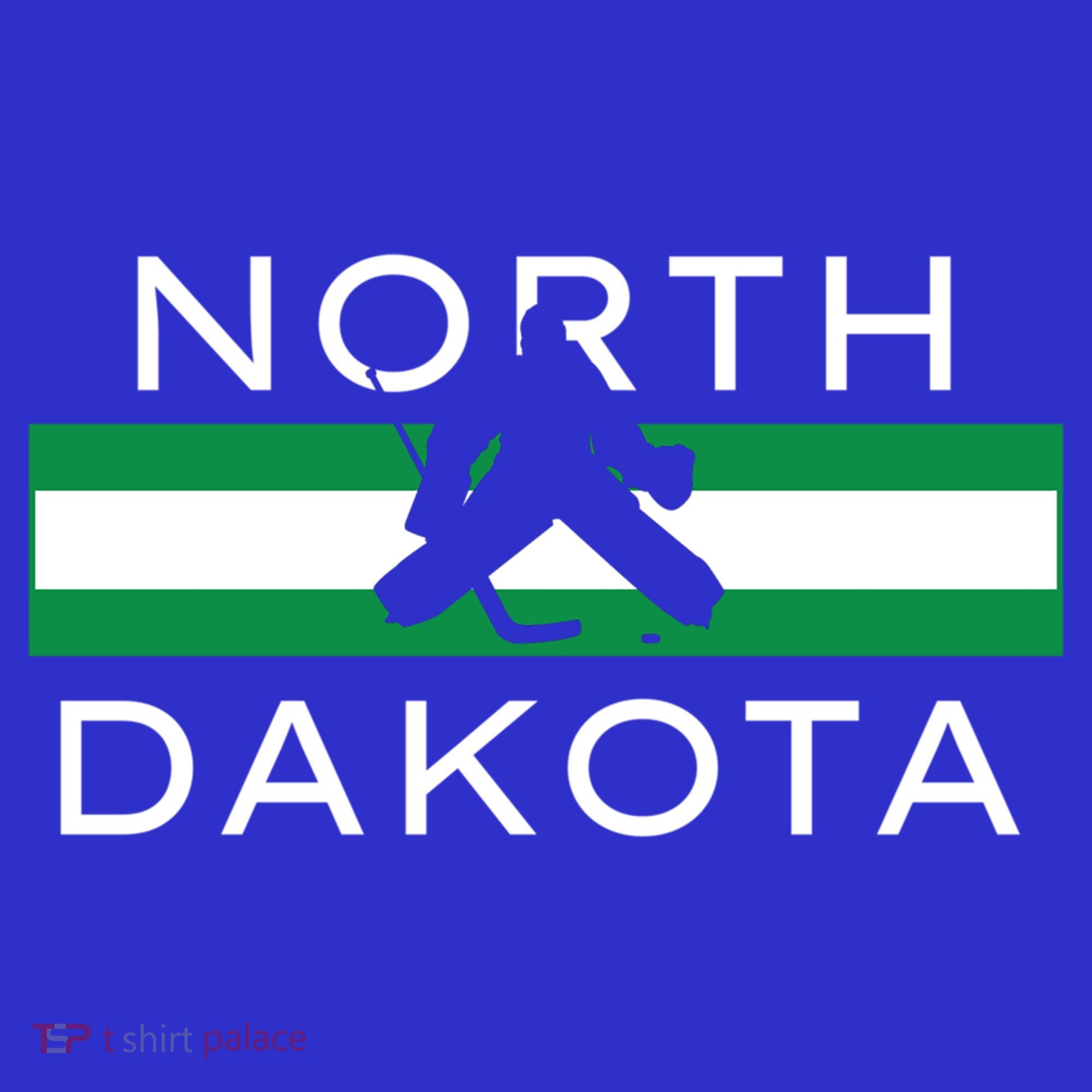 North Dakota Goalie Ice Hockey Player Coach Team State Gift T-Shirt