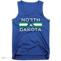 North Dakota Goalie Ice Hockey Player Coach Team State Gift Tank Top thumb 0