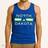 North Dakota Goalie Ice Hockey Player Coach Team State Gift Tank Top thumb 3