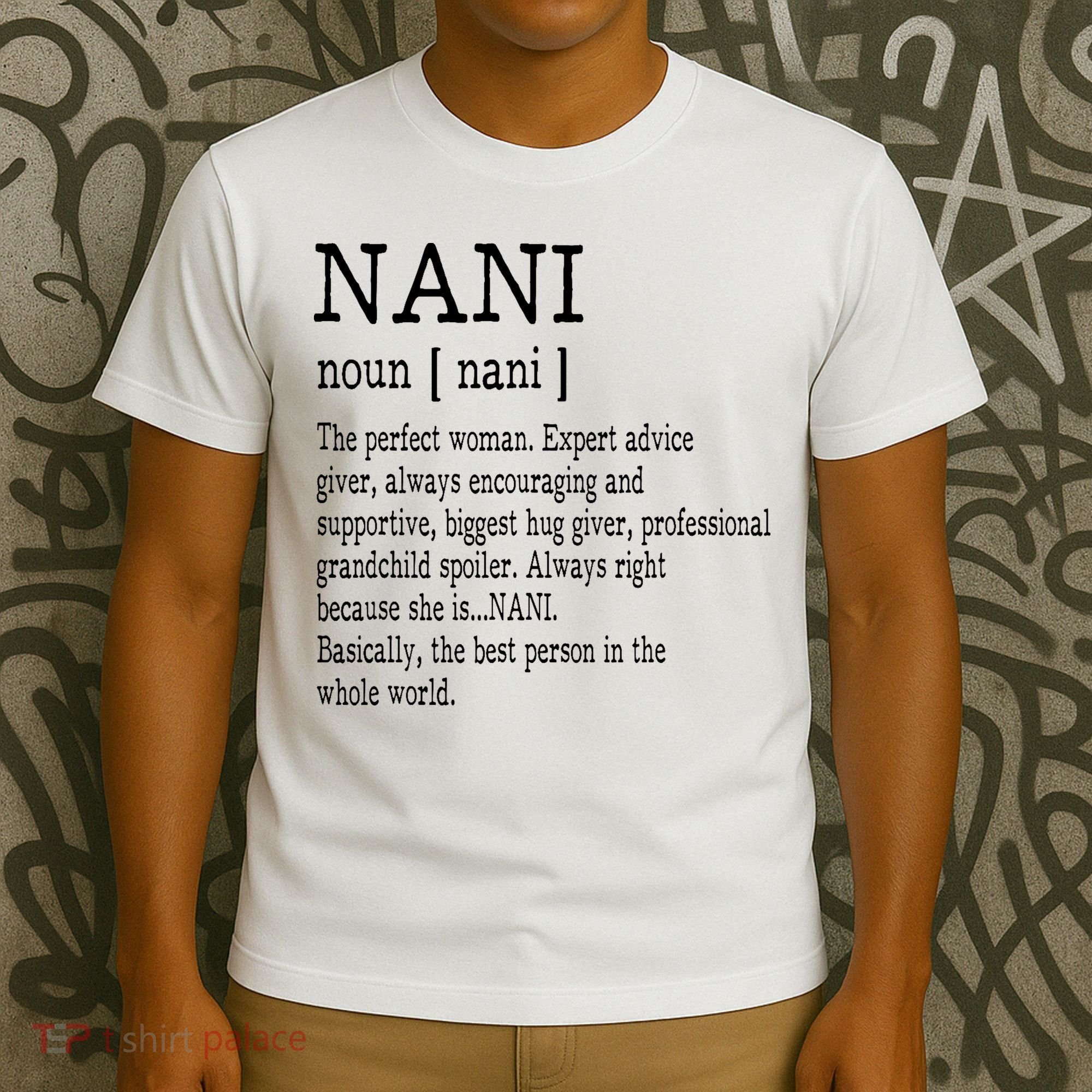 Nani Definition Grandma Mother Day Gifts Women T-Shirt