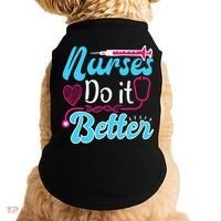 Nurses Do It Better Nurses Stethoscope Nurse Day Doggie Tank thumb 0