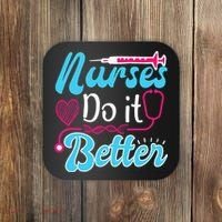 Nurses Do It Better Nurses Stethoscope Nurse Day Coaster thumb 0
