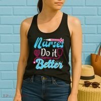 Nurses Do It Better Nurses Stethoscope Nurse Day Women's Tank Top thumb 2