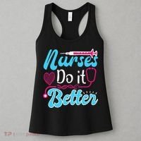 Nurses Do It Better Nurses Stethoscope Nurse Day Women's Tank Top thumb 3