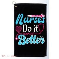 Nurses Do It Better Nurses Stethoscope Nurse Day Golf Towel thumb 0