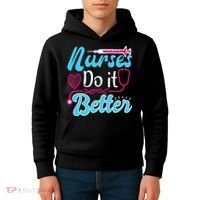 Nurses Do It Better Nurses Stethoscope Nurse Day Kids Hoodie thumb 4