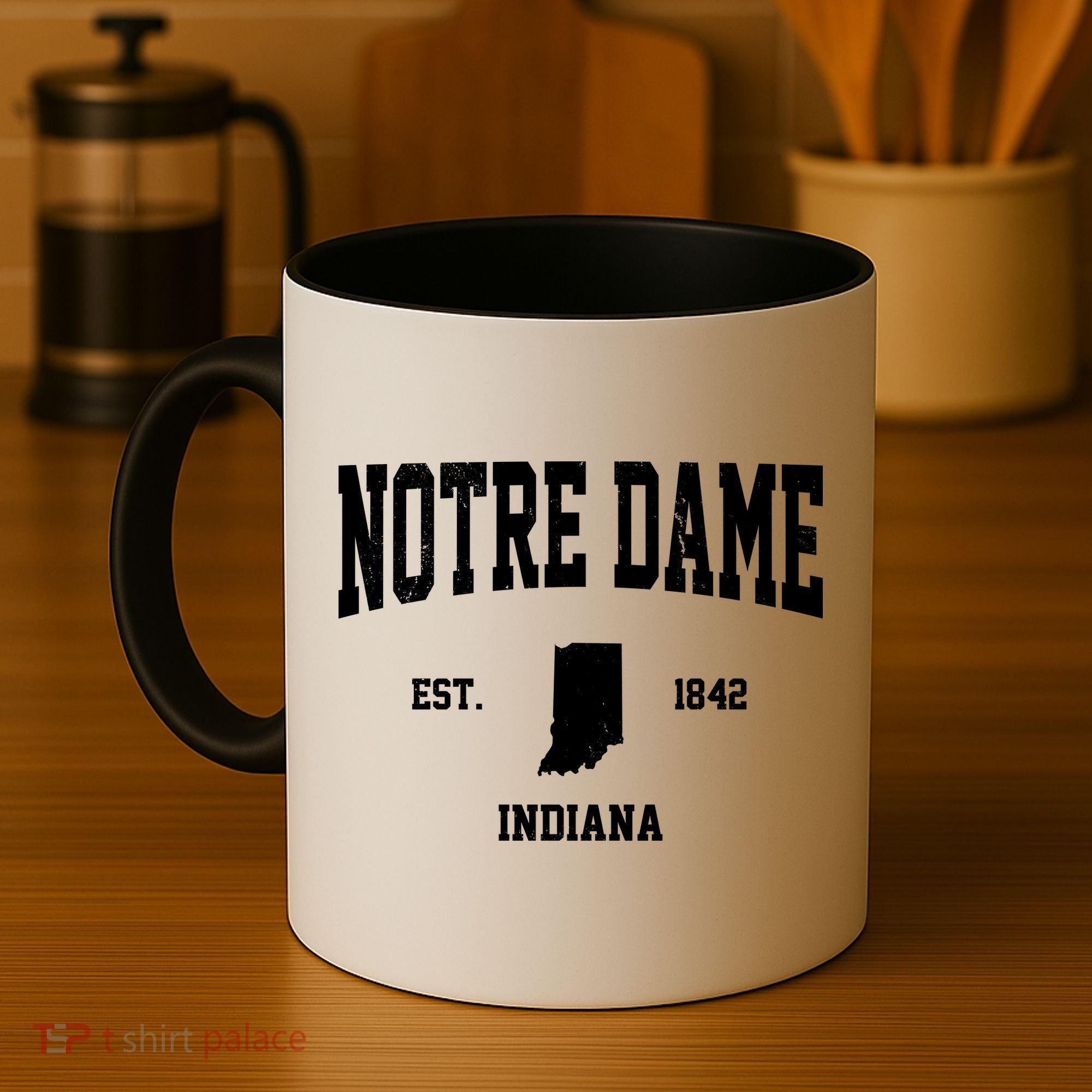 Notre Dame Indiana Est 1842 Coffee Mug