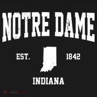 Notre Dame Indiana Est 1842 Ornament thumb 1