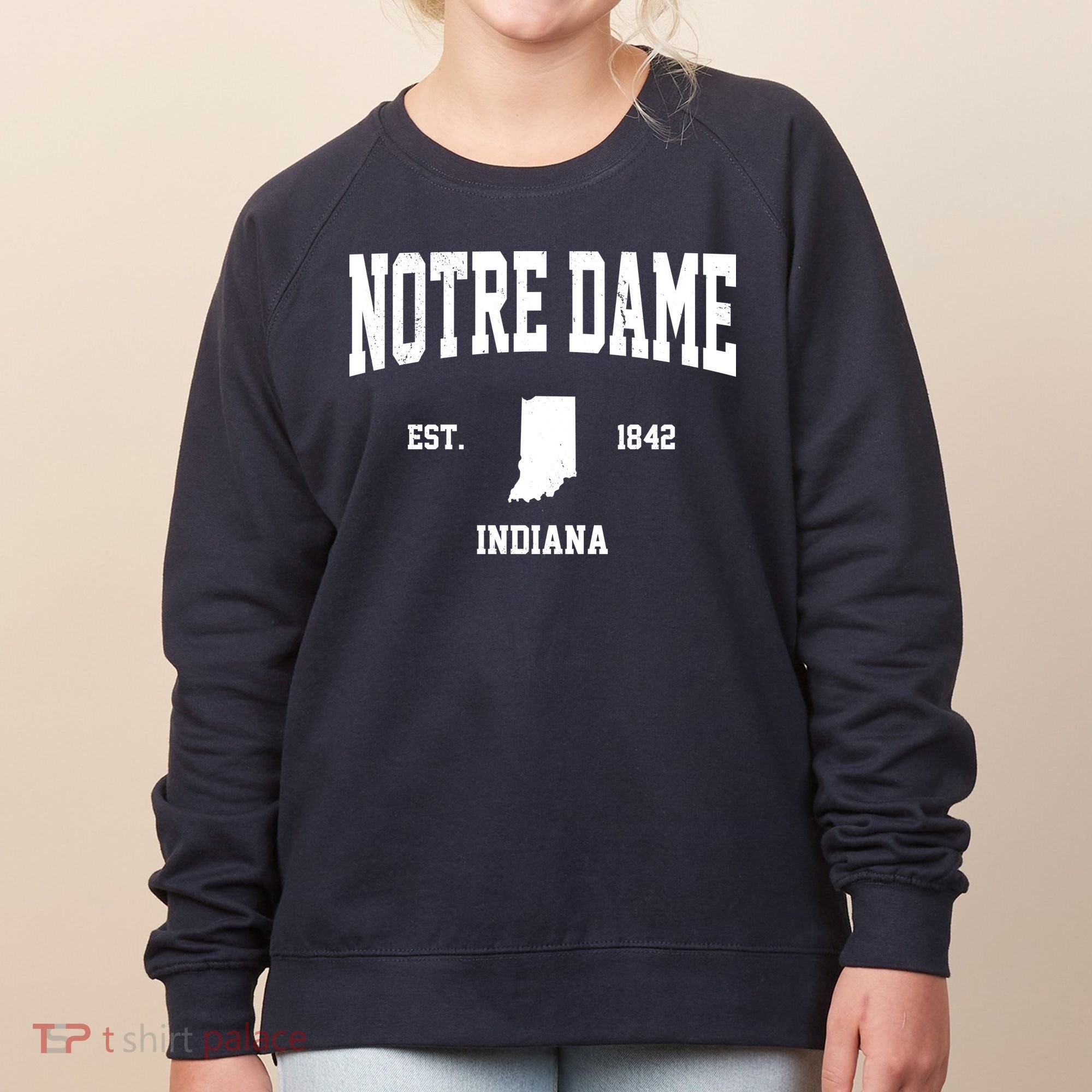 Notre Dame Indiana Est 1842 Women's Sweatshirt