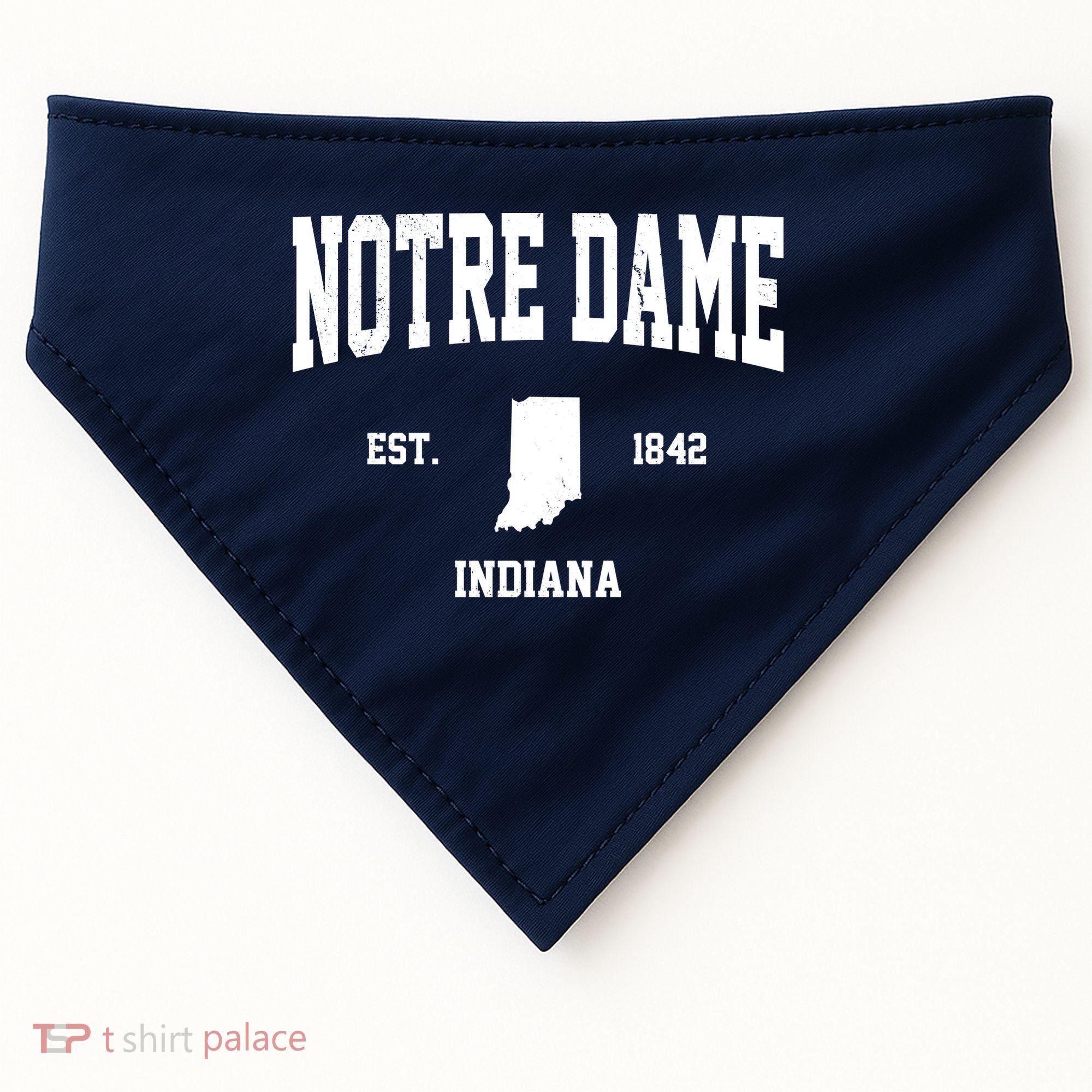 Notre Dame Indiana Est 1842 USA-Made Doggie Bandana
