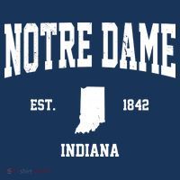 Notre Dame Indiana Est 1842 Women's Hoodie thumb 2