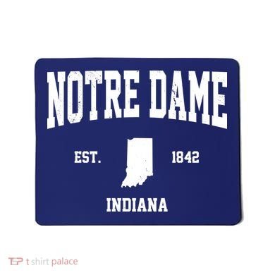Notre Dame Indiana Est 1842 Mousepad