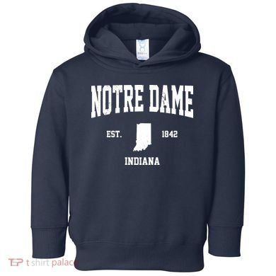 Notre Dame Indiana Est 1842 Toddler Hoodie