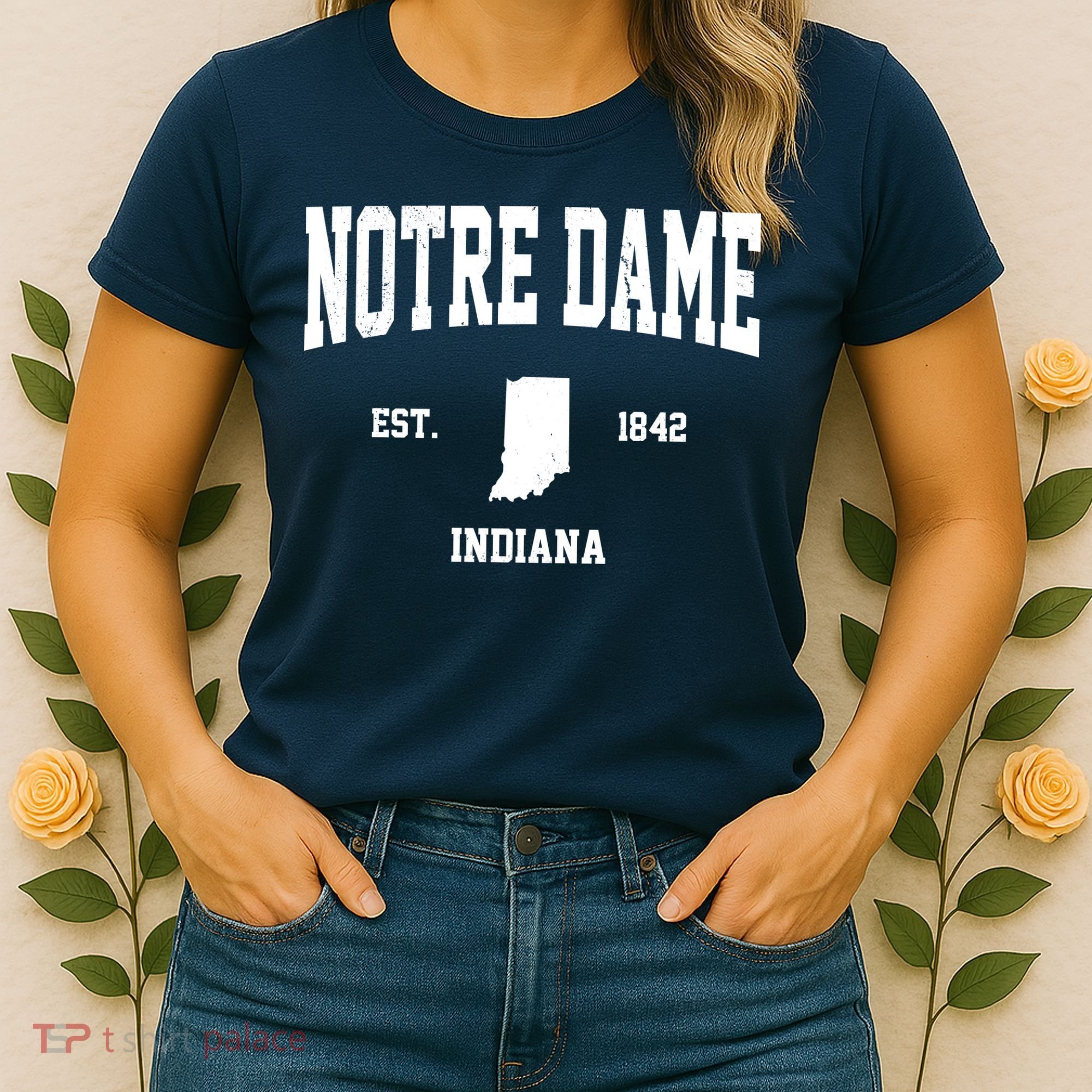 Notre Dame Indiana Est 1842 Women's T-Shirt