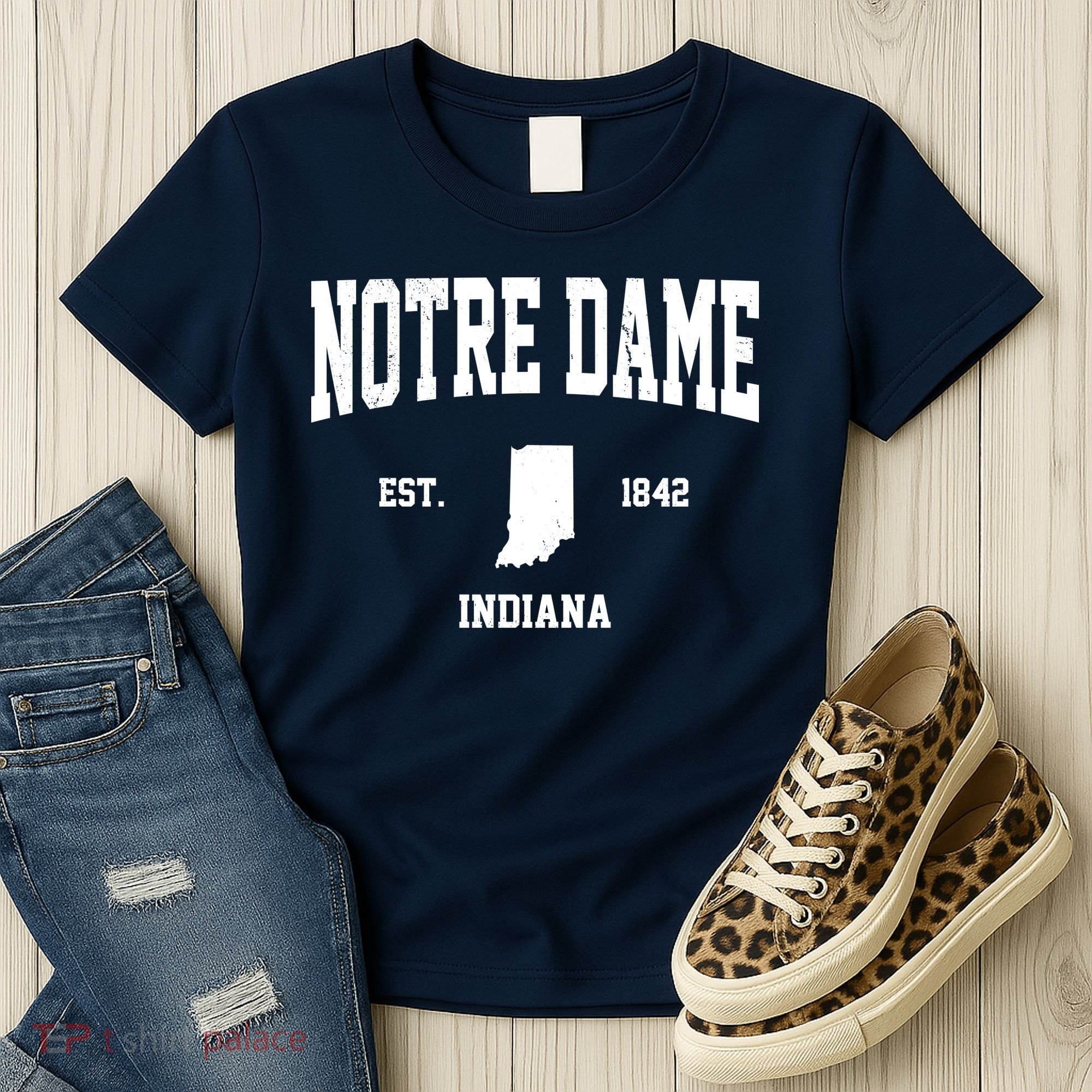 Notre Dame Indiana Est 1842 Women's T-Shirt