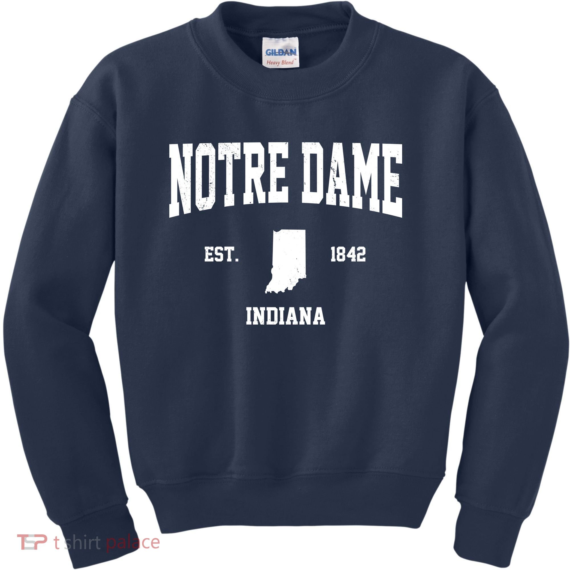 Notre Dame Indiana Est 1842 Kids Sweatshirt