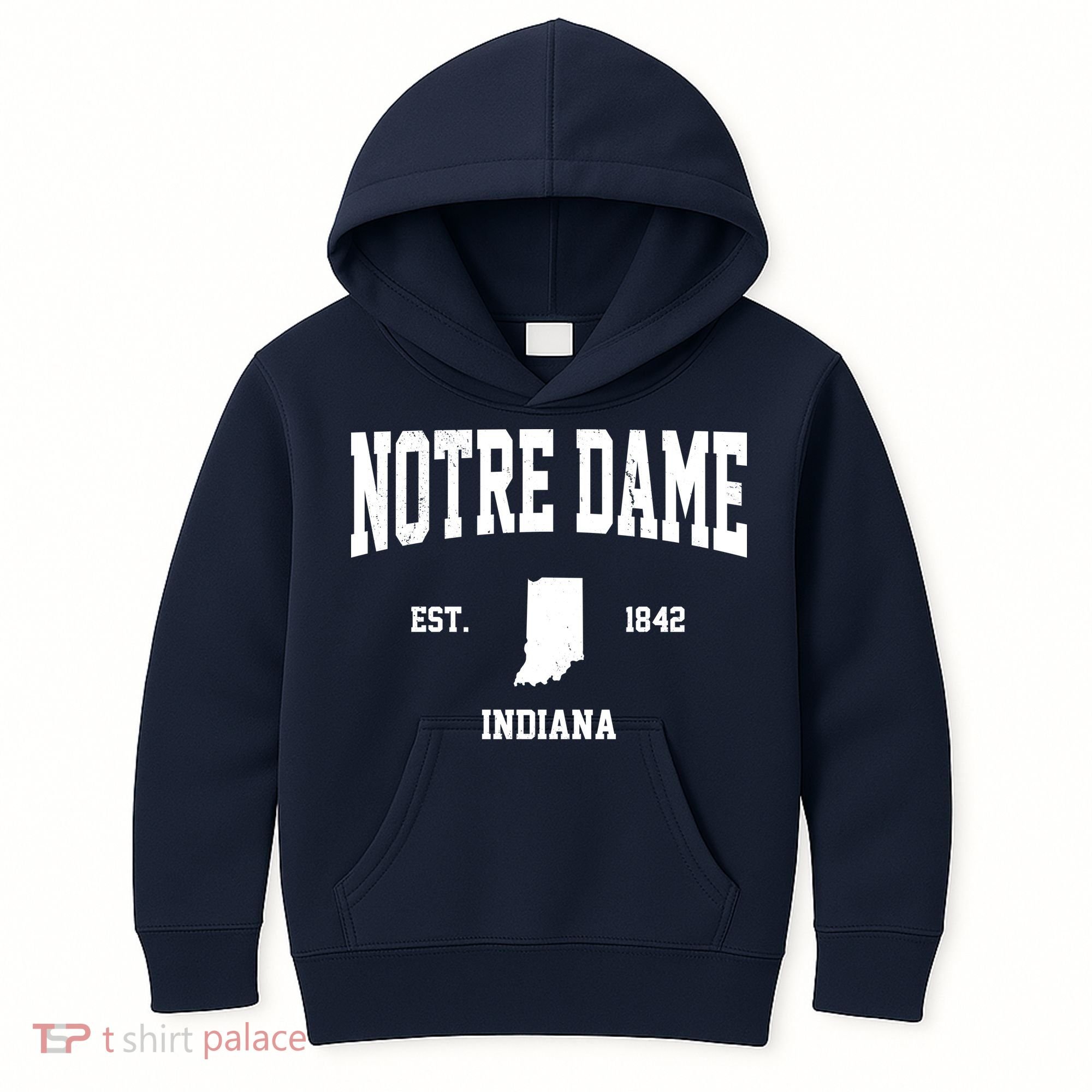 Notre Dame Indiana Est 1842 Kids Hoodie