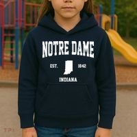Notre Dame Indiana Est 1842 Kids Hoodie thumb 3