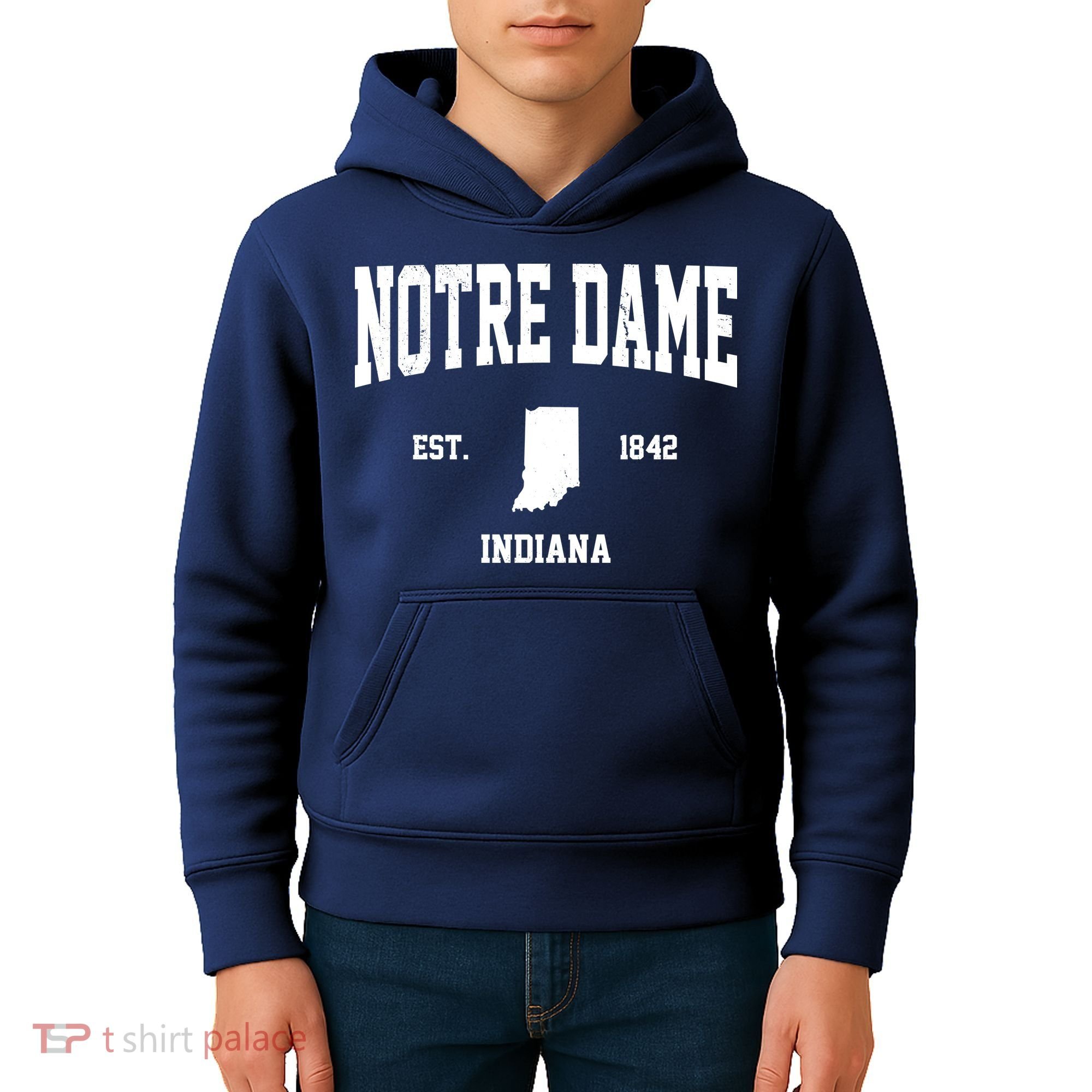 Notre Dame Indiana Est 1842 Kids Hoodie