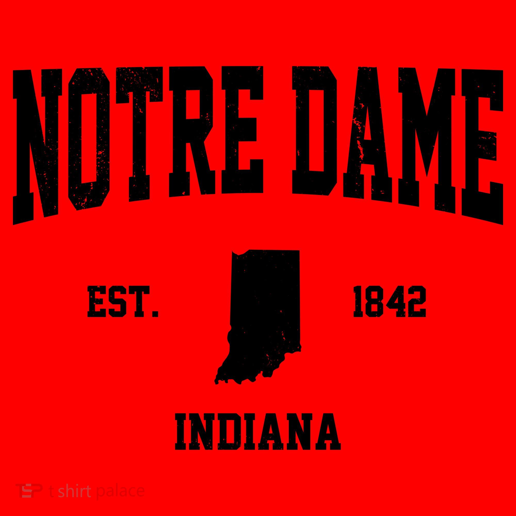Notre Dame Indiana Est 1842 Santa Hat