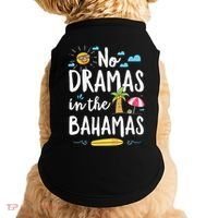 No Dramas In Bahamas Summer Vacation Beach Gift Doggie Tank thumb 0