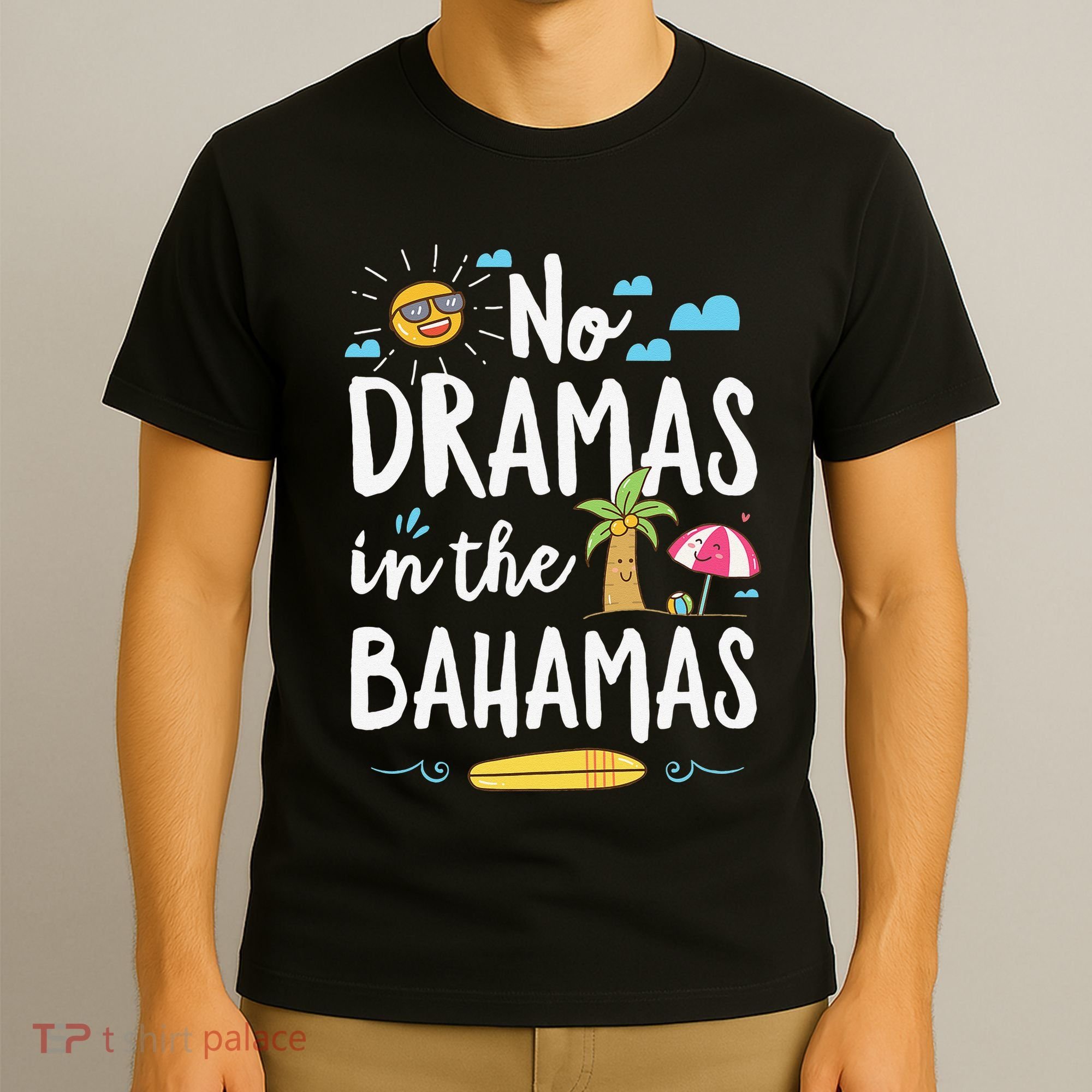 No Dramas In Bahamas Summer Vacation Beach Gift T-Shirt