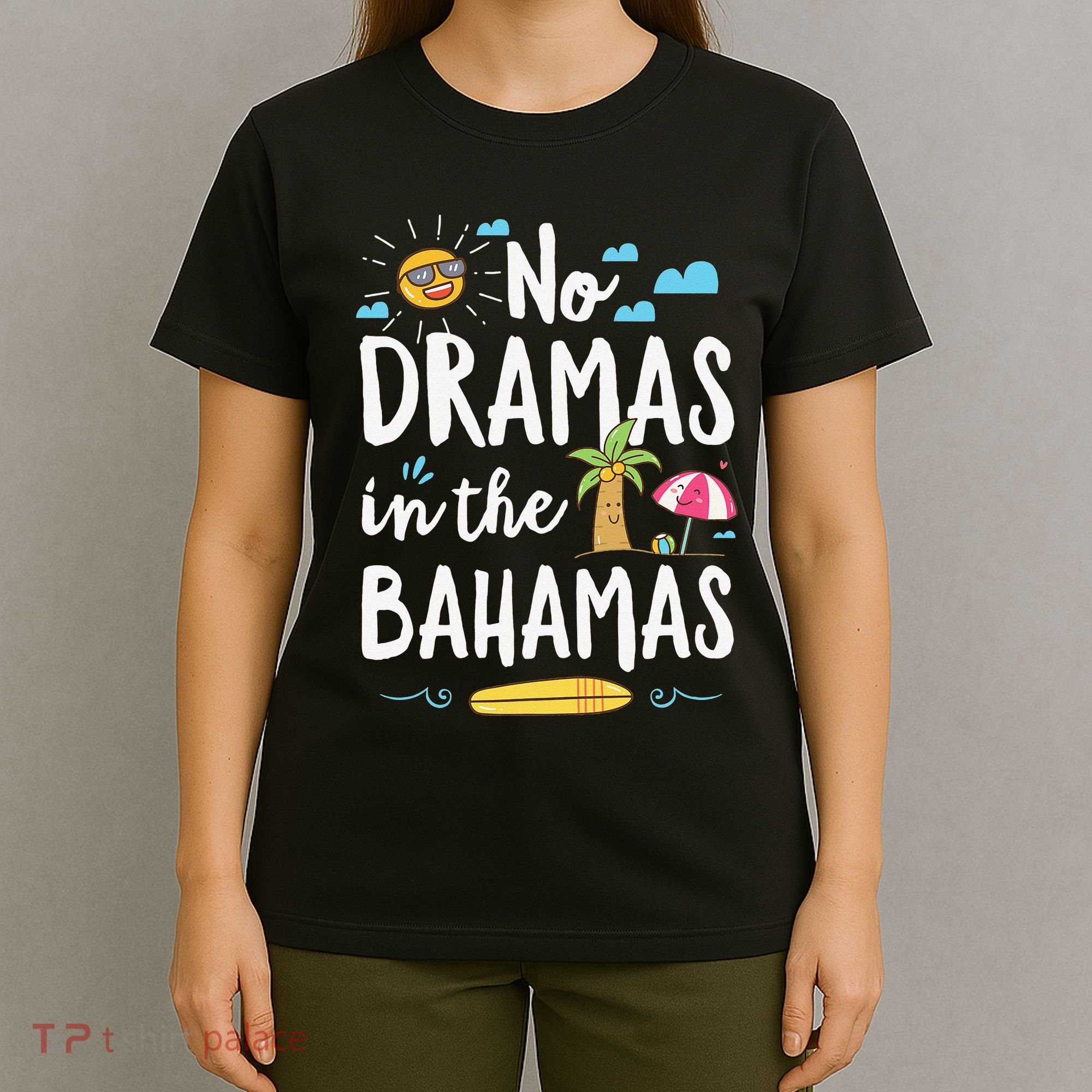 No Dramas In Bahamas Summer Vacation Beach Gift T-Shirt