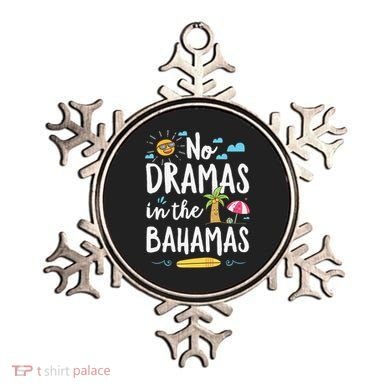 No Dramas In Bahamas Summer Vacation Beach Gift Ornament