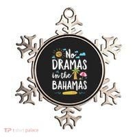 No Dramas In Bahamas Summer Vacation Beach Gift Ornament thumb 0