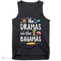 No Dramas In Bahamas Summer Vacation Beach Gift Tank Top thumb 0