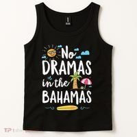 No Dramas In Bahamas Summer Vacation Beach Gift Tank Top thumb 2
