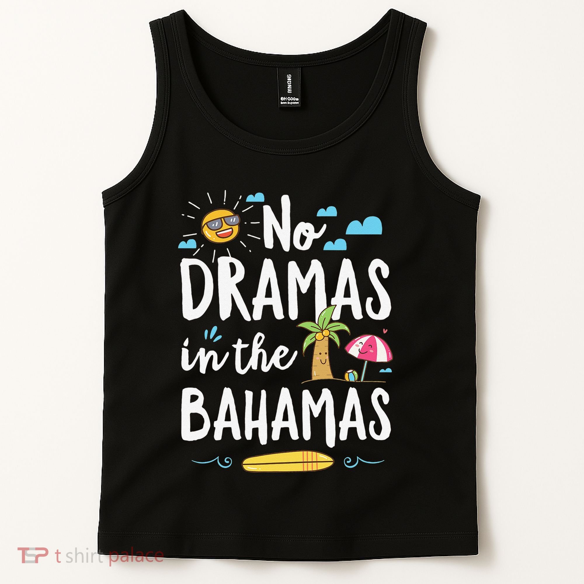 No Dramas In Bahamas Summer Vacation Beach Gift Tank Top