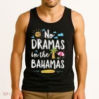 No Dramas In Bahamas Summer Vacation Beach Gift Tank Top thumb 3