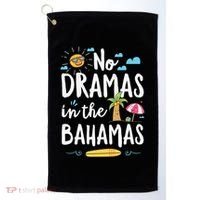 No Dramas In Bahamas Summer Vacation Beach Gift Golf Towel thumb 0