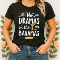 No Dramas In Bahamas Summer Vacation Beach Gift Women's T-Shirt thumb 2
