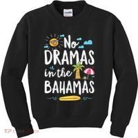 No Dramas In Bahamas Summer Vacation Beach Gift Kids Sweatshirt thumb 0