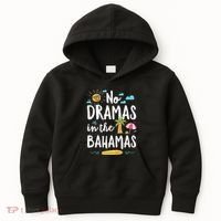 No Dramas In Bahamas Summer Vacation Beach Gift Kids Hoodie thumb 0