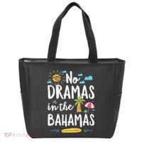 No Dramas In Bahamas Summer Vacation Beach Gift Tote Bag thumb 0
