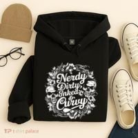 Nerdy Dirty Inked And Curvy Hoodie thumb 4