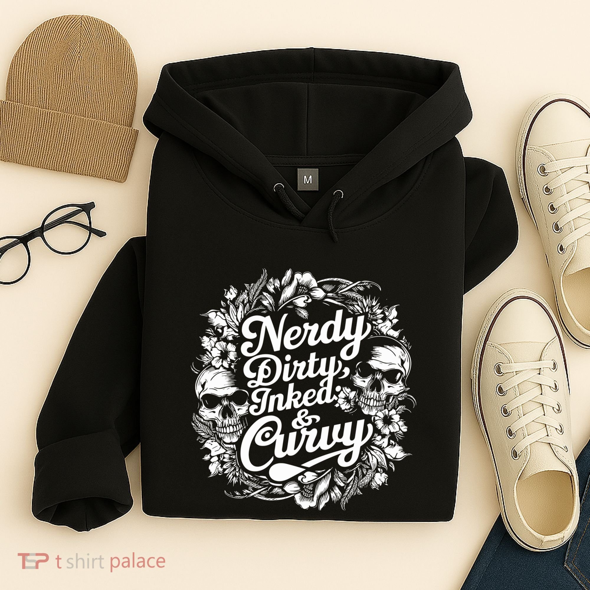 Nerdy Dirty Inked And Curvy Hoodie