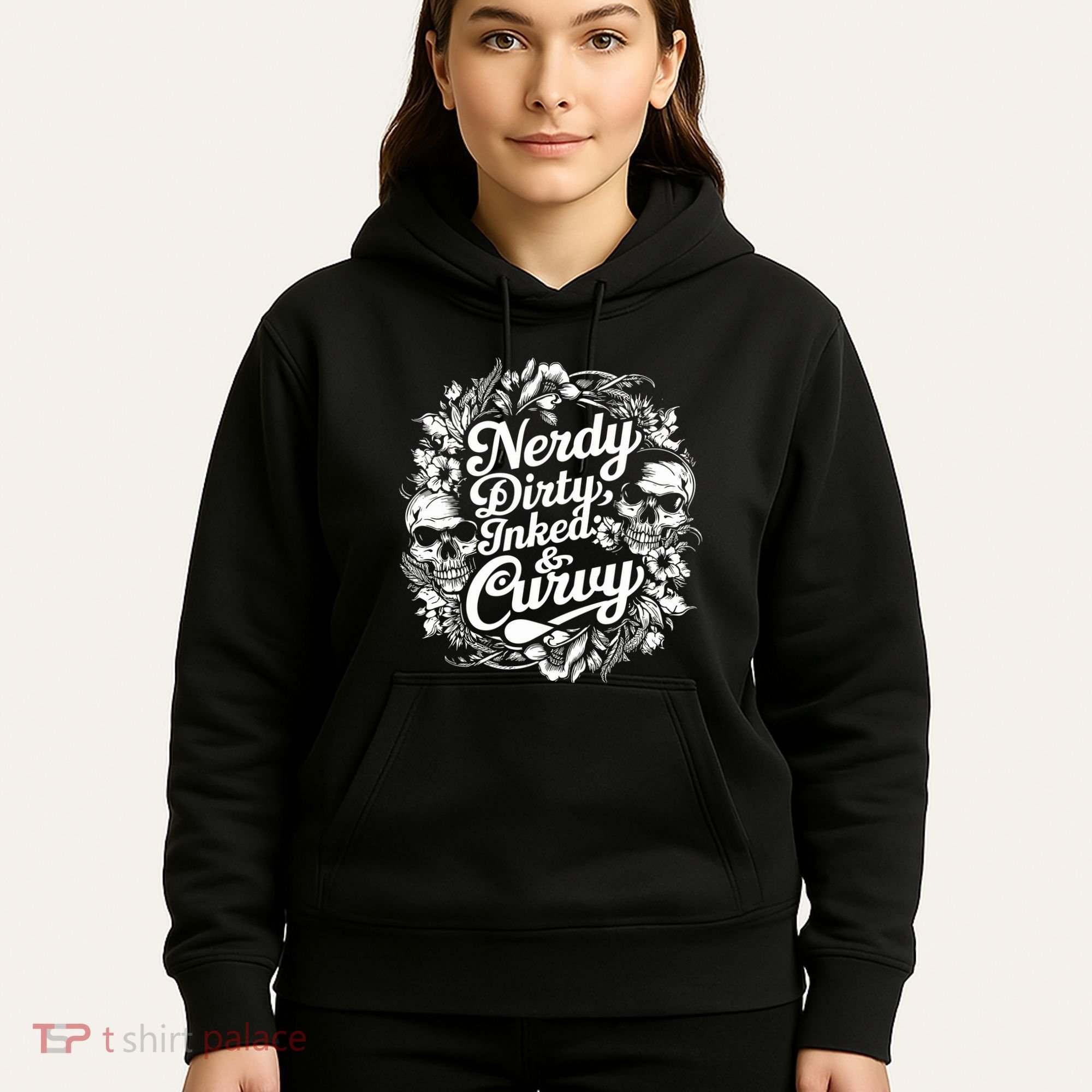 Nerdy Dirty Inked And Curvy Hoodie