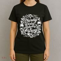Nerdy Dirty Inked And Curvy T-Shirt thumb 4