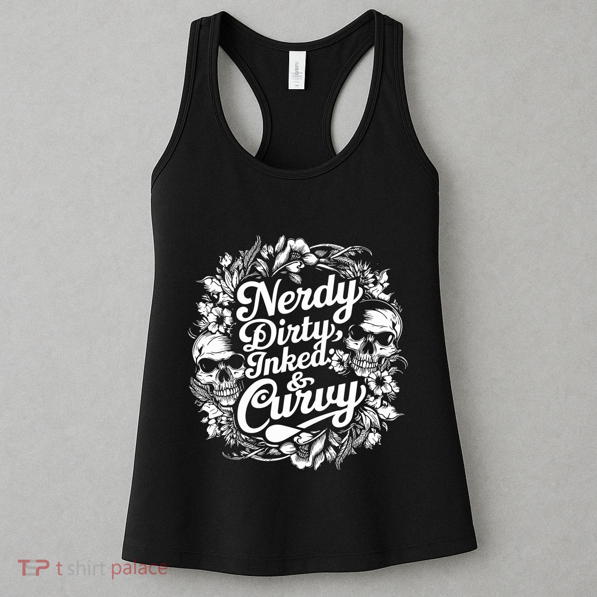 Nerdy Dirty Inked And Curvy Women's Tank Top