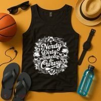 Nerdy Dirty Inked And Curvy Tank Top thumb 4