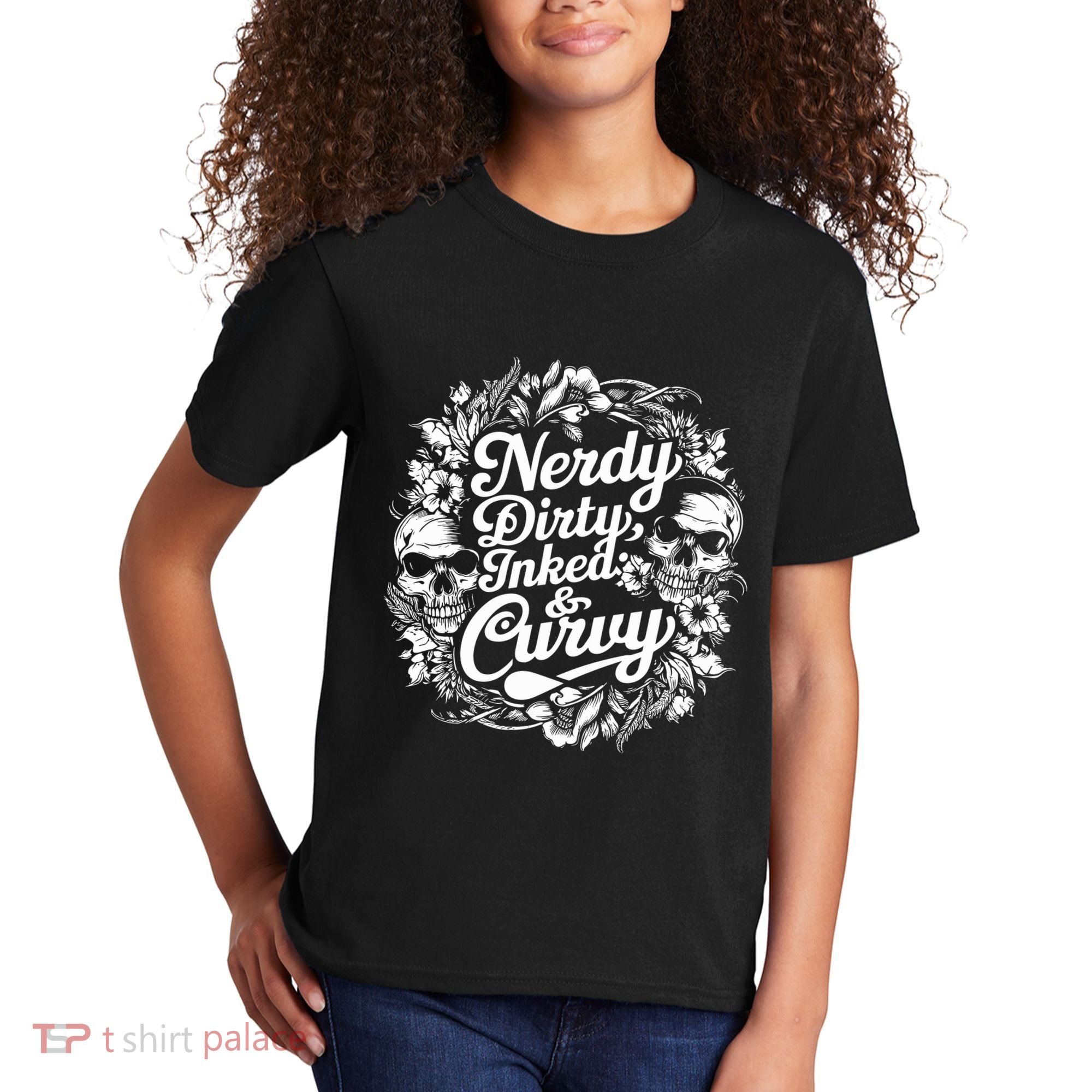 Nerdy Dirty Inked And Curvy Kids T-Shirt