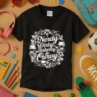 Nerdy Dirty Inked And Curvy Kids T-Shirt thumb 3