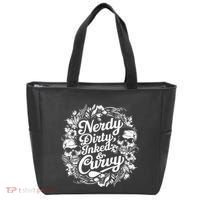 Nerdy Dirty Inked And Curvy Tote Bag thumb 0