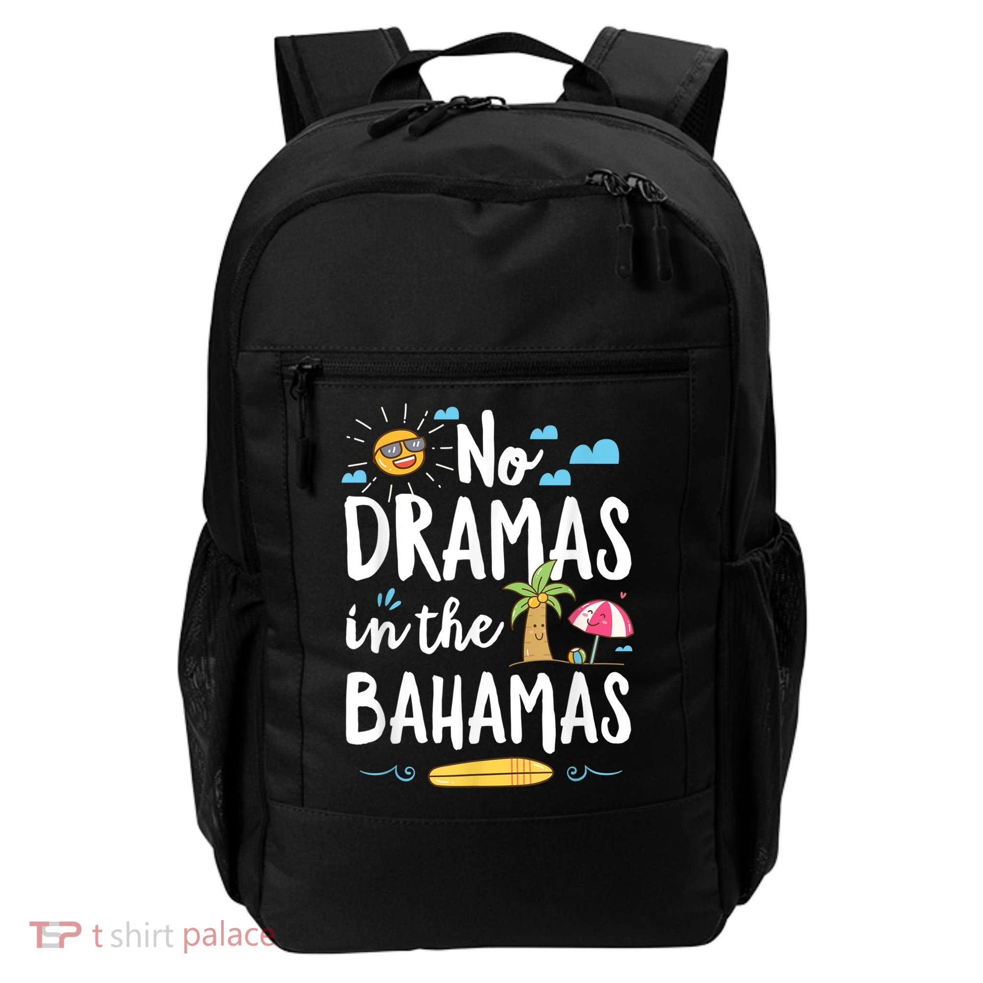 No Dramas In Bahamas Summer Vacation Beach Gift Backpack