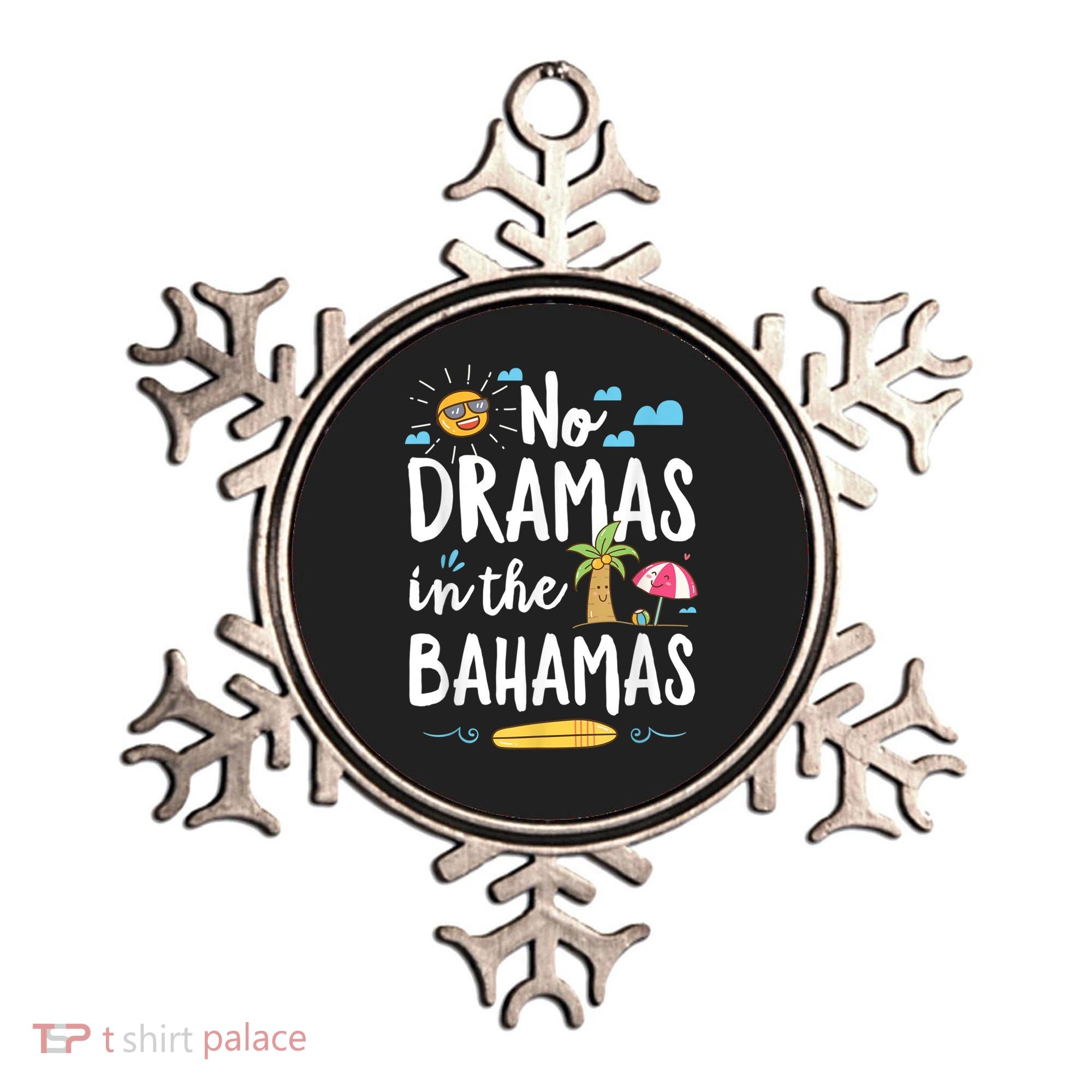 No Dramas In Bahamas Summer Vacation Beach Gift Ornament